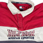 Vintage Tommy Hilfiger Long Sleeve Polo Shirt Red Navy - S