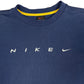 Vintage 1990s Nike Thin Sweatshirt Navy Yellow M