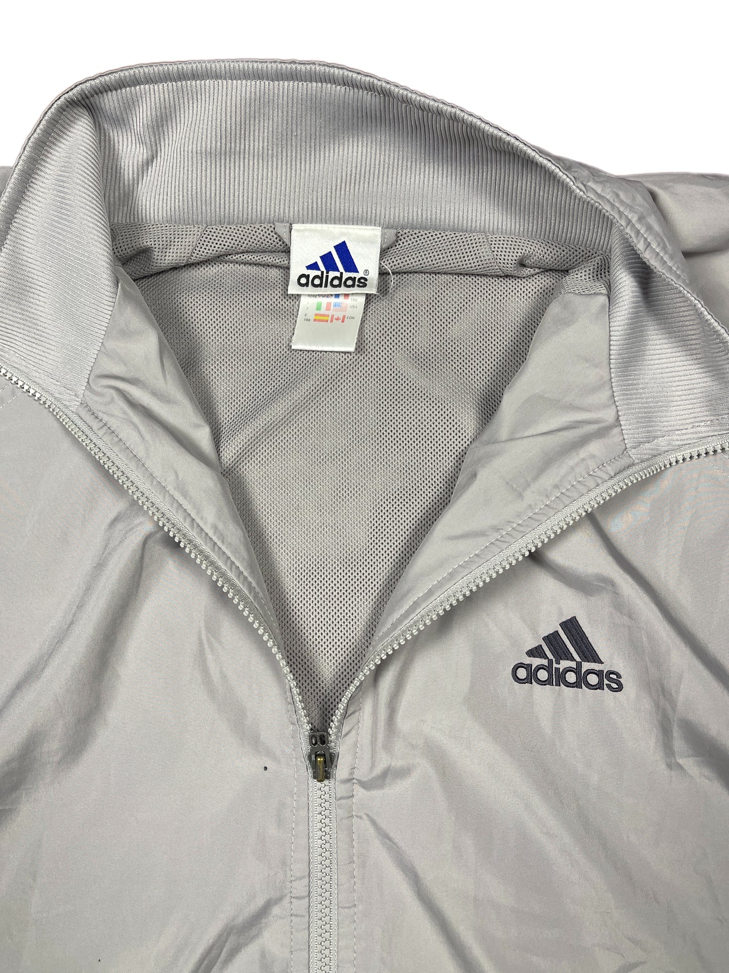 Vintage Adidas Track Jacket Gray - XL