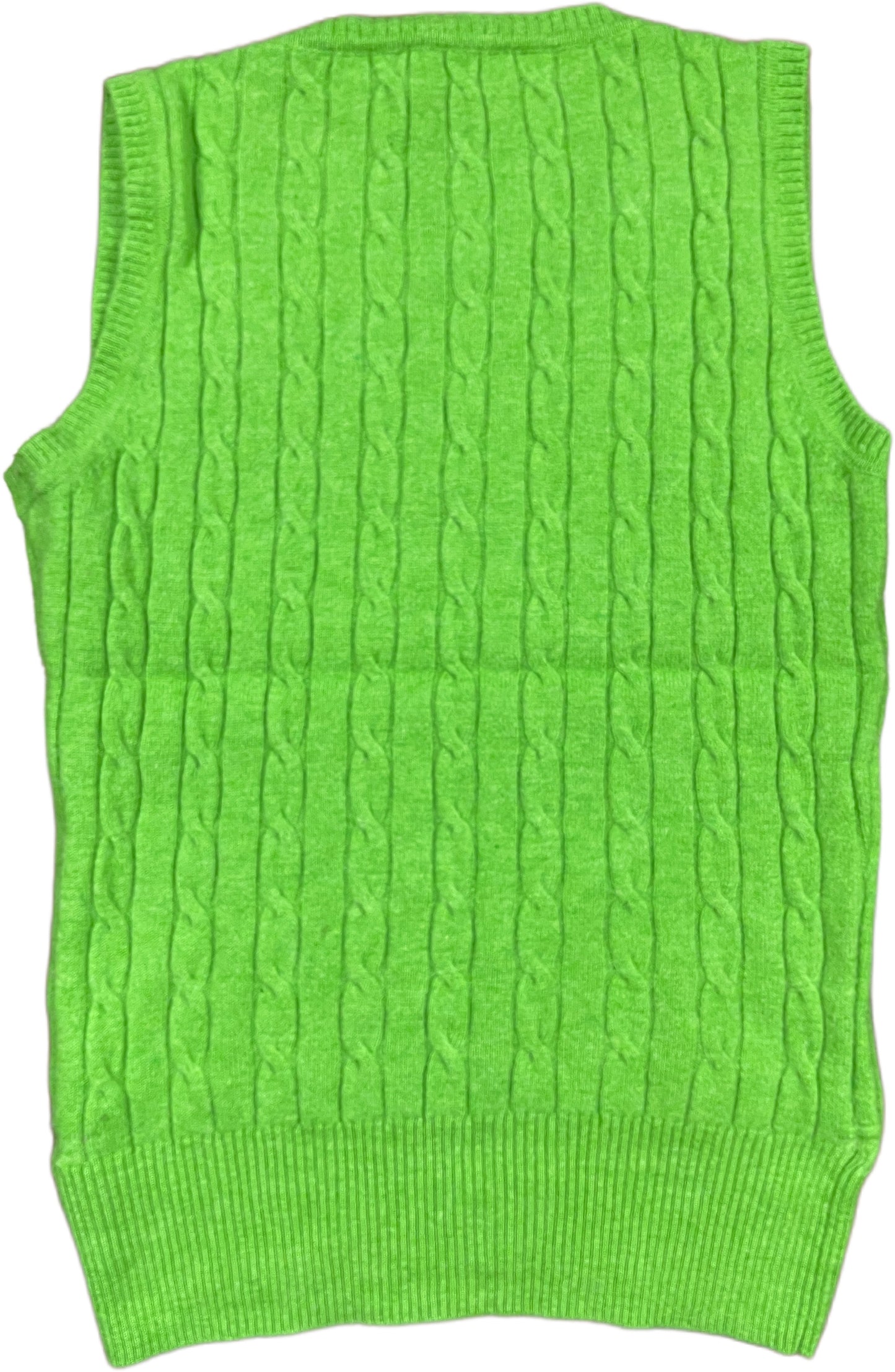 Gant Sweater Vest Green Lamb Wool XS
