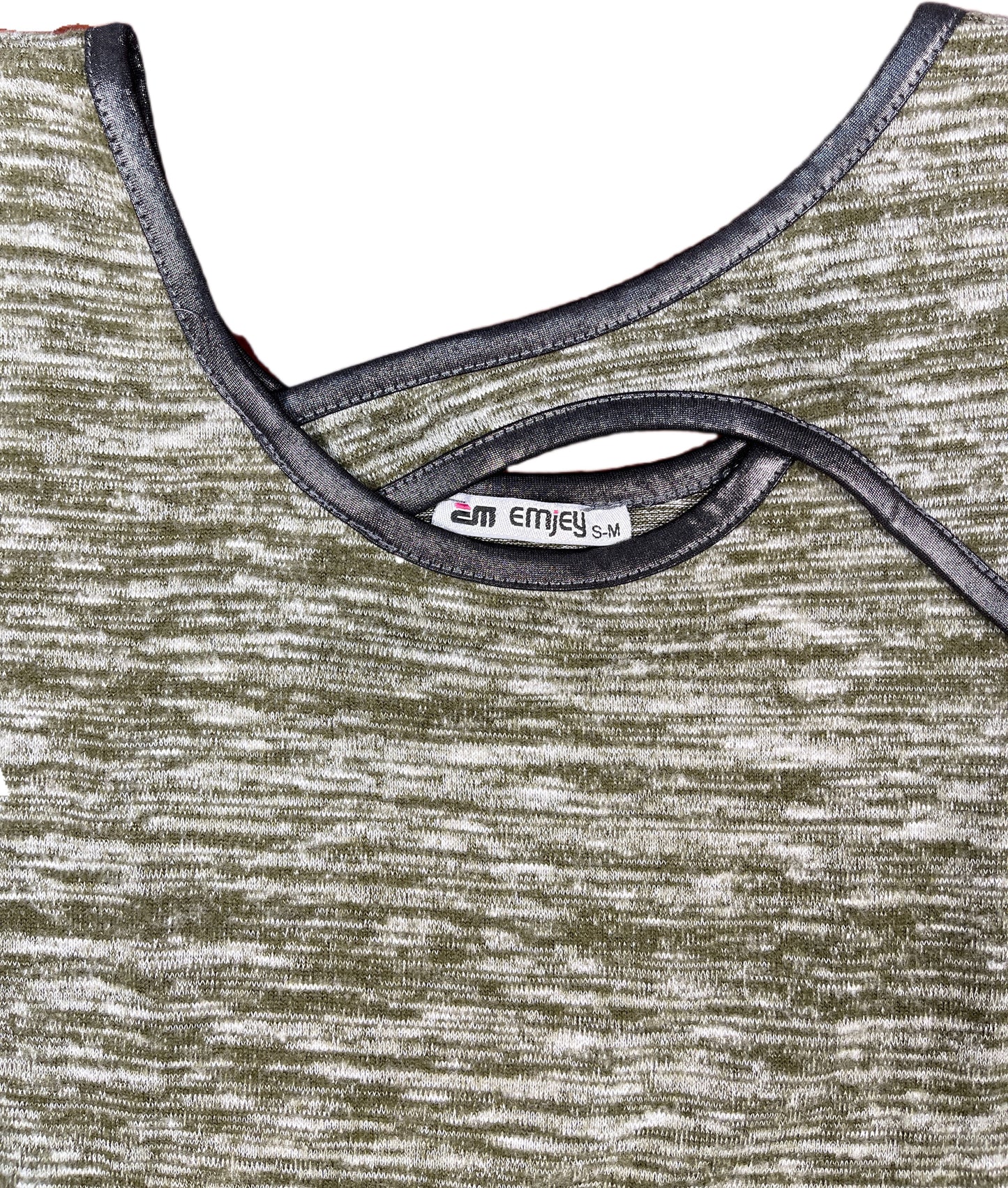 Emjey Long Sleeve Top Olive Green  Synthetic S/M