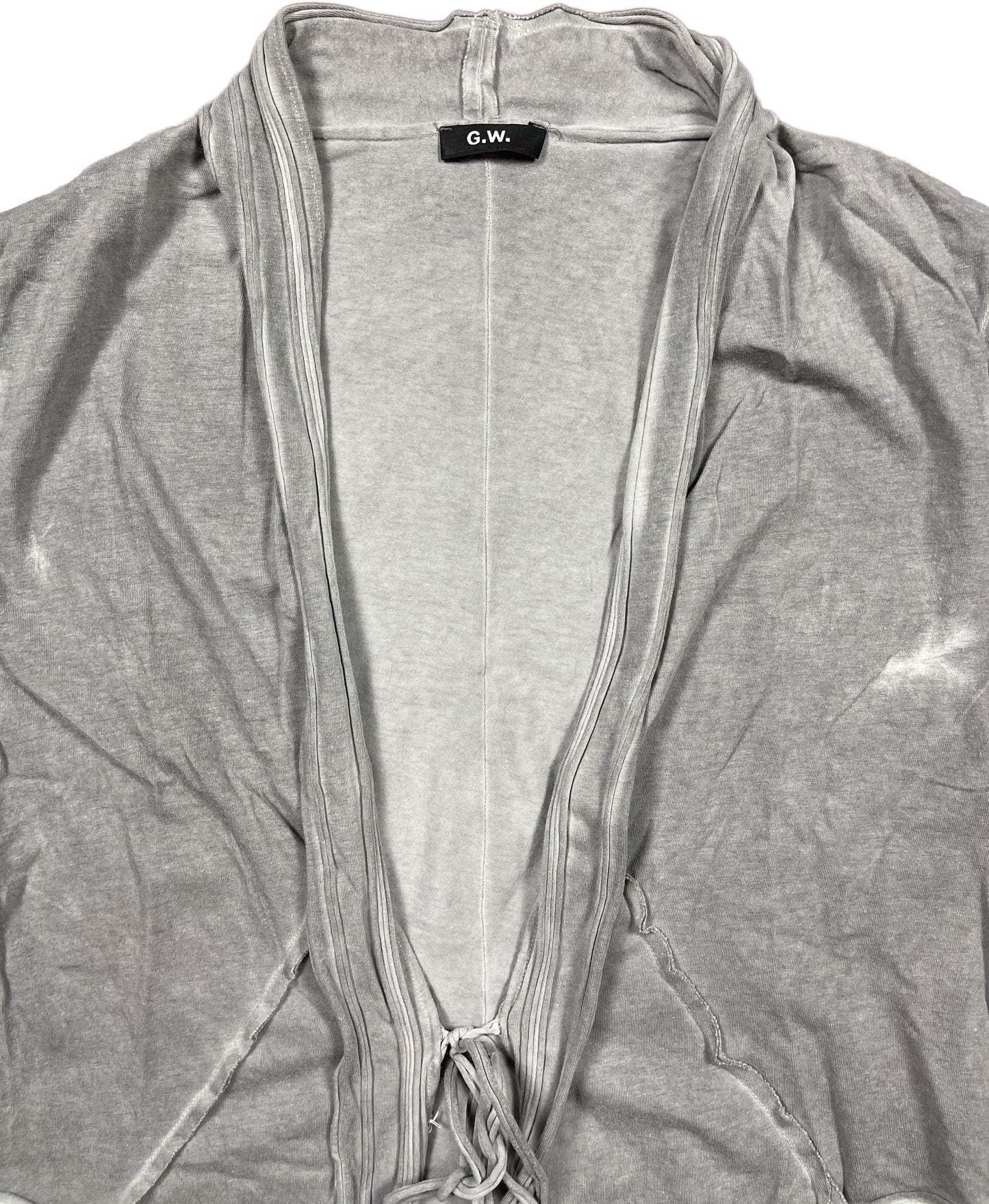 G.W Almost Long Sleeve Top Gray Synthetic M-L