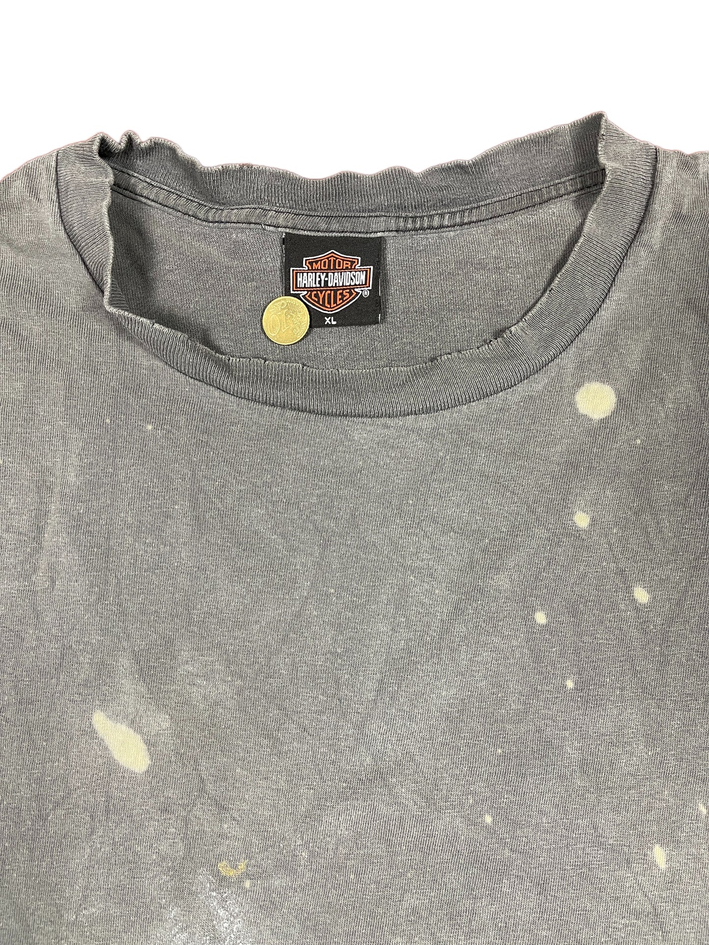 Vintage Harley Davidson 2002 Hannover Tank Top Distressed Gray - XL