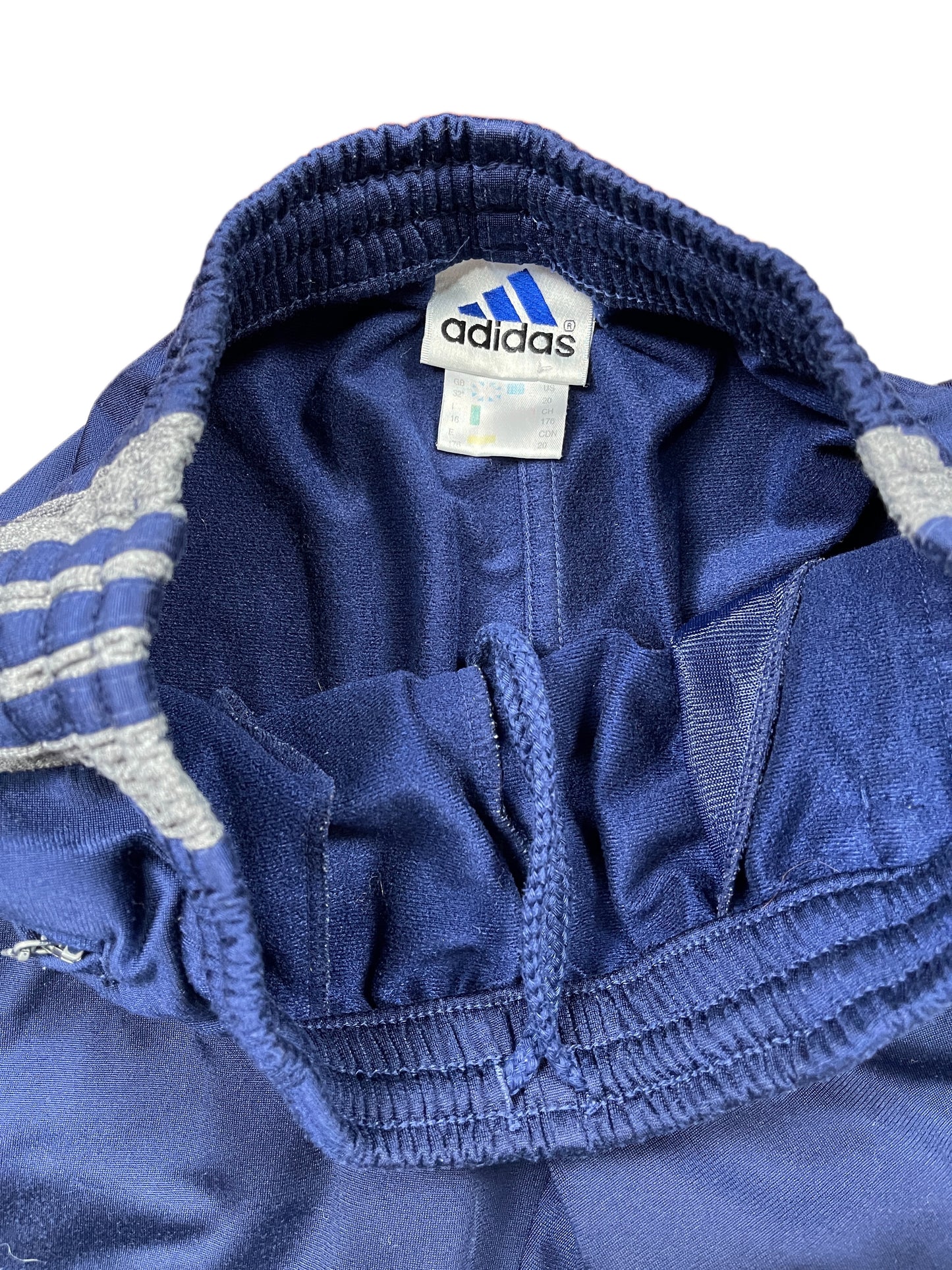 Vintage Adidas Button Up Sport Pants Navy Green - S