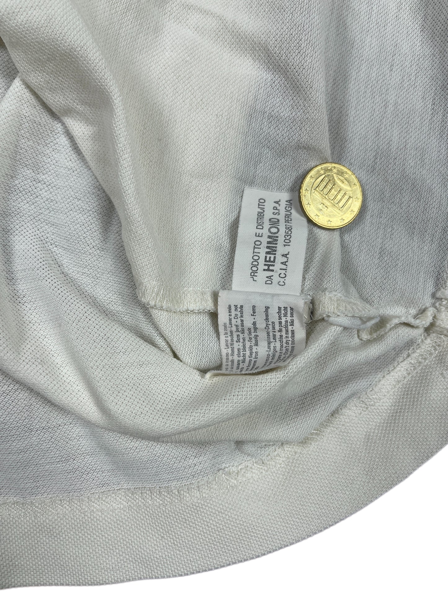 Vintage Valentino Studio Polo Shirt White - L