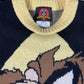 Vintage Tasmanian Devil TAZ 1997 Looney Tunes Chunky Knitted Sweatshirt Yellow Black - L