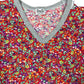Y2k Dolce & Gabbana Short Sleeve Shirt Flower Multicolor - M