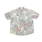 Vintage Pattern Short Sleeve Shirt Fashion XXL