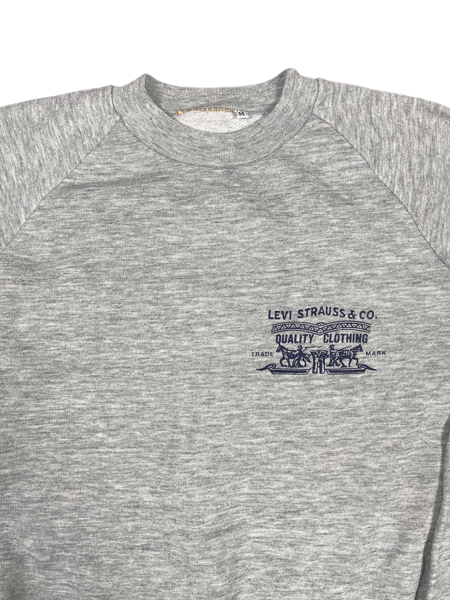Vintage Levi's Sweatshirt Gray - M