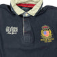 Y2k Tommy Hilfiger Long Sleeve Polo Shirt Navy - L