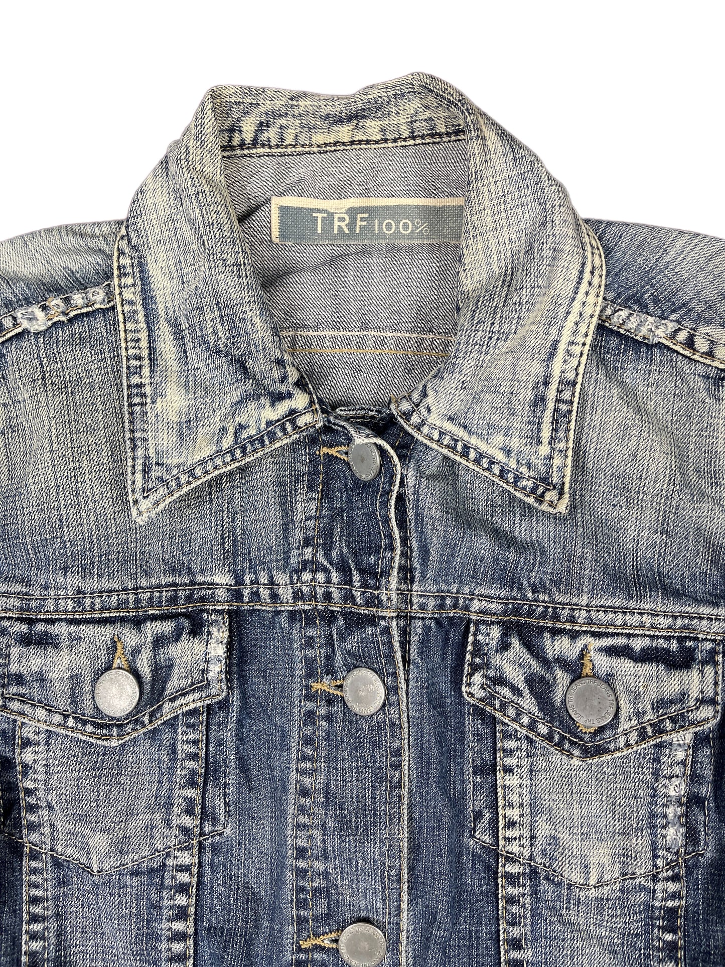 Trf Zara Denim Jacket Blue - L