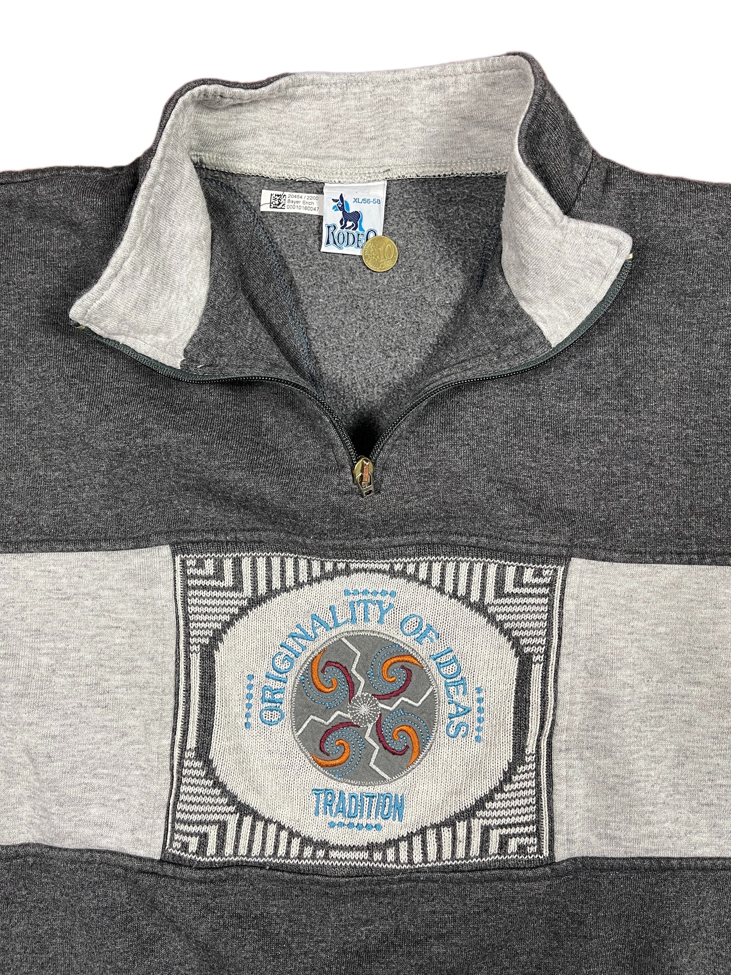 Vintage C&A Zip Sweatshirt Gray - XL
