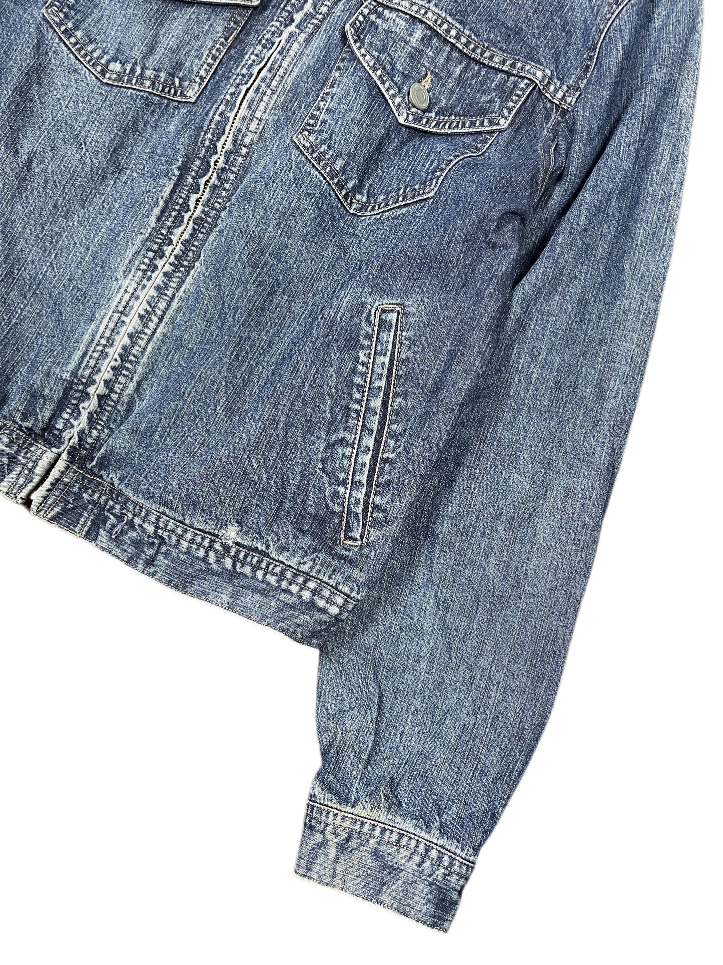 Y2k Denim Jacket Blue - S
