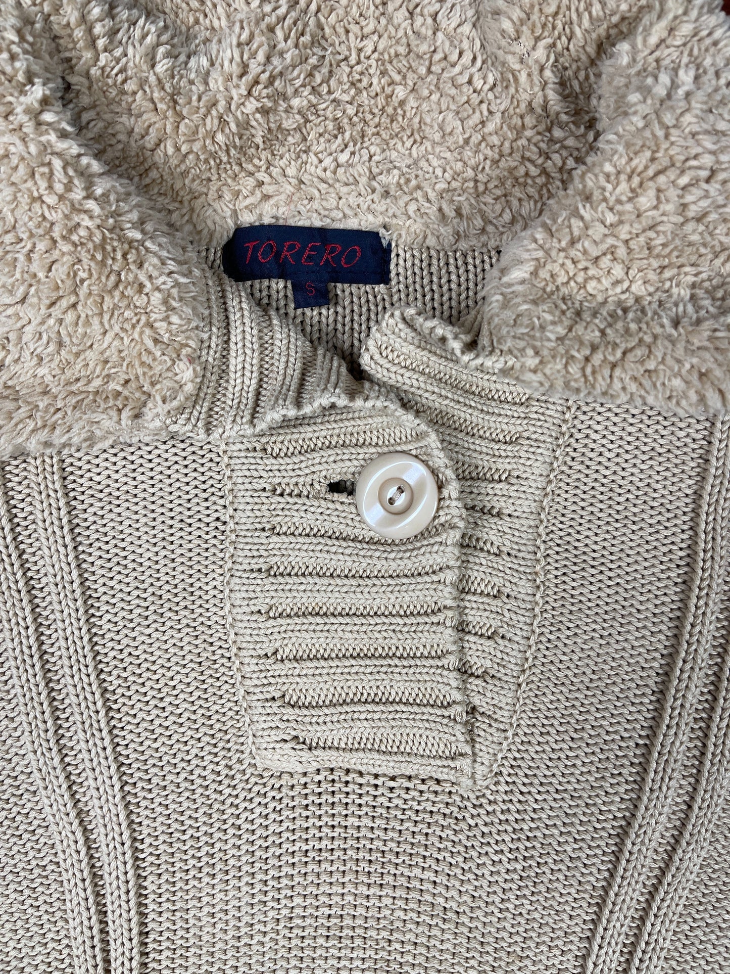 Y2k Torero Knitted Sweatshirt Beige - S