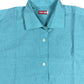 Vintage Rosso Tiziano Long Sleeve Shirt Turquoise - L
