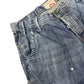 Y2k Energie Low Waist Bootcut Denim Pants Blue - L