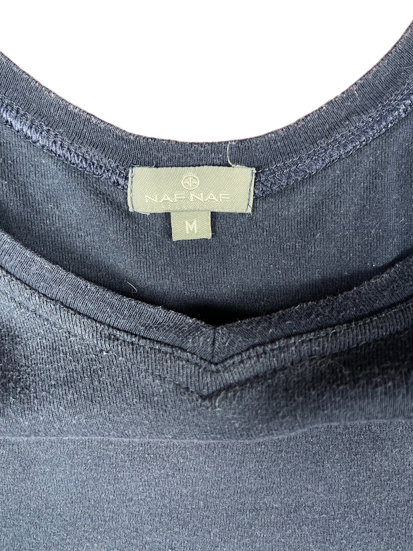 Y2k Naf Naf Sleeveless Top Navy - M