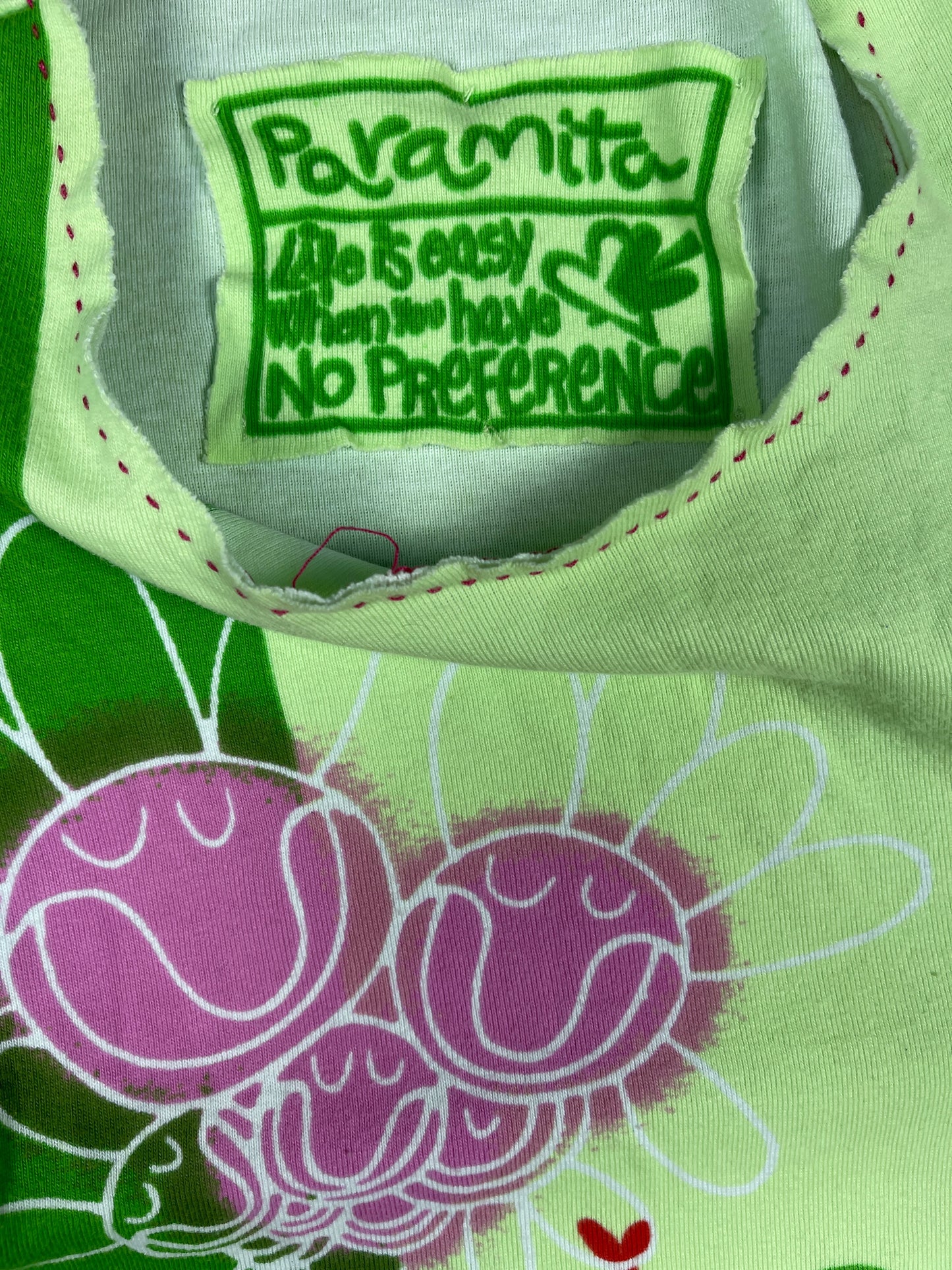 Y2k Paramita Short Sleeve Top Green - M