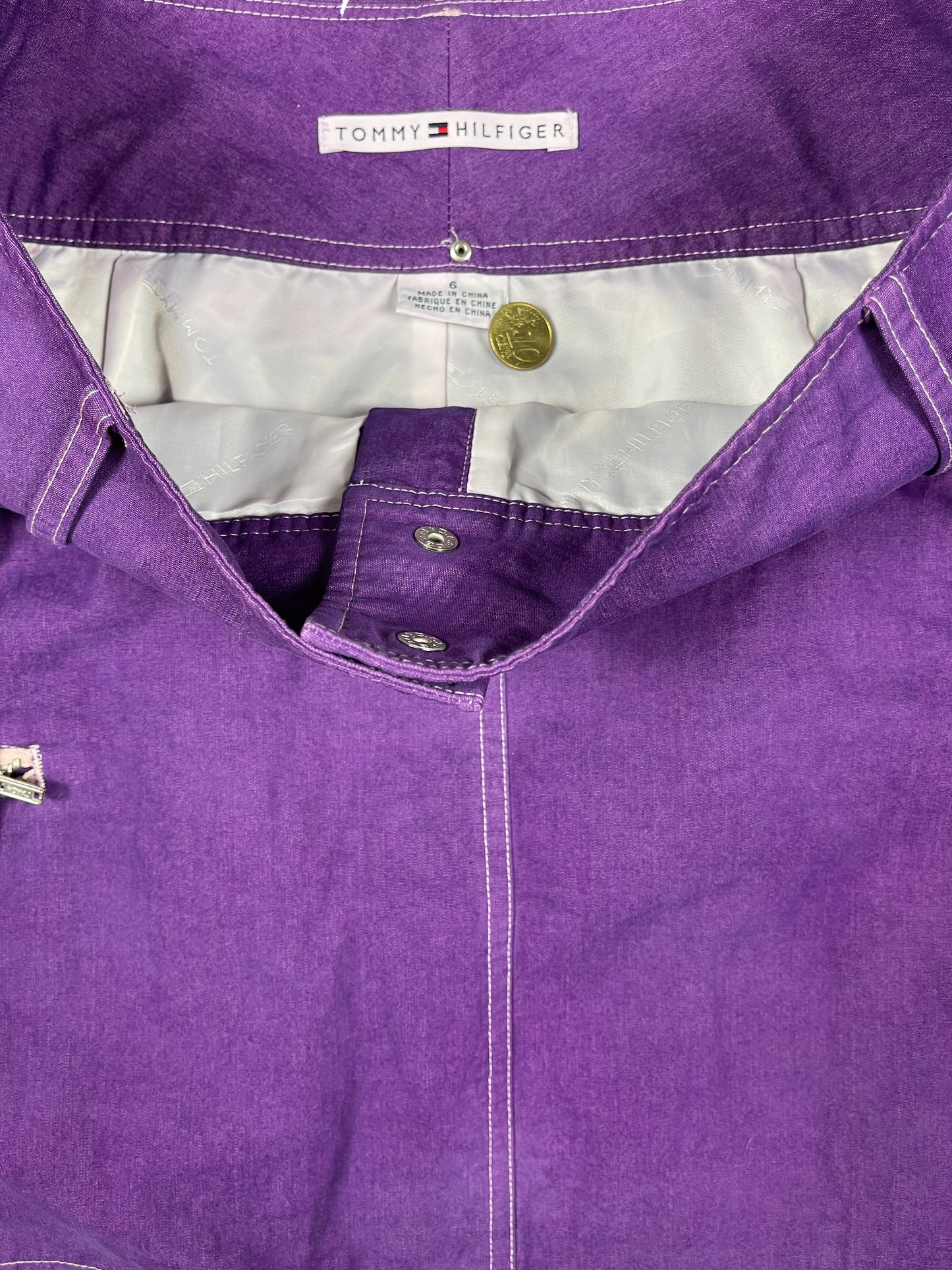 Y2k Tommy Hilfiger Short Skirt Purple - S