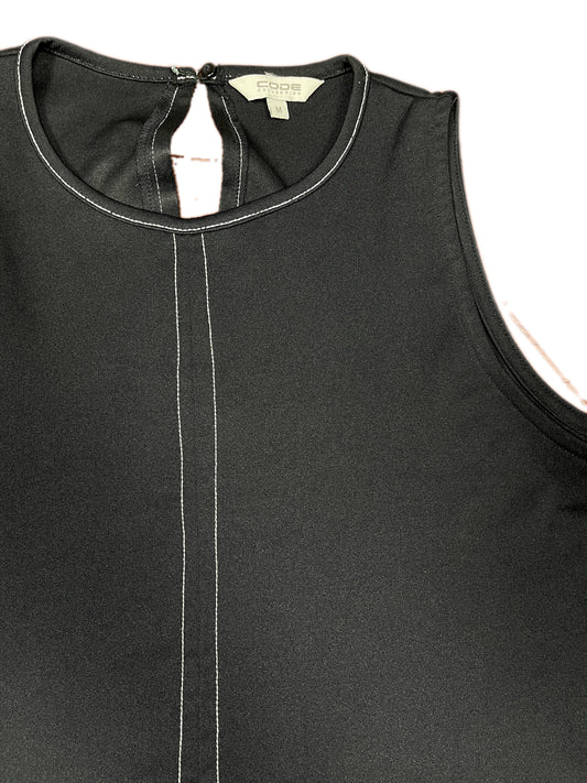 Y2k Code Sleeveless Dress Black - M