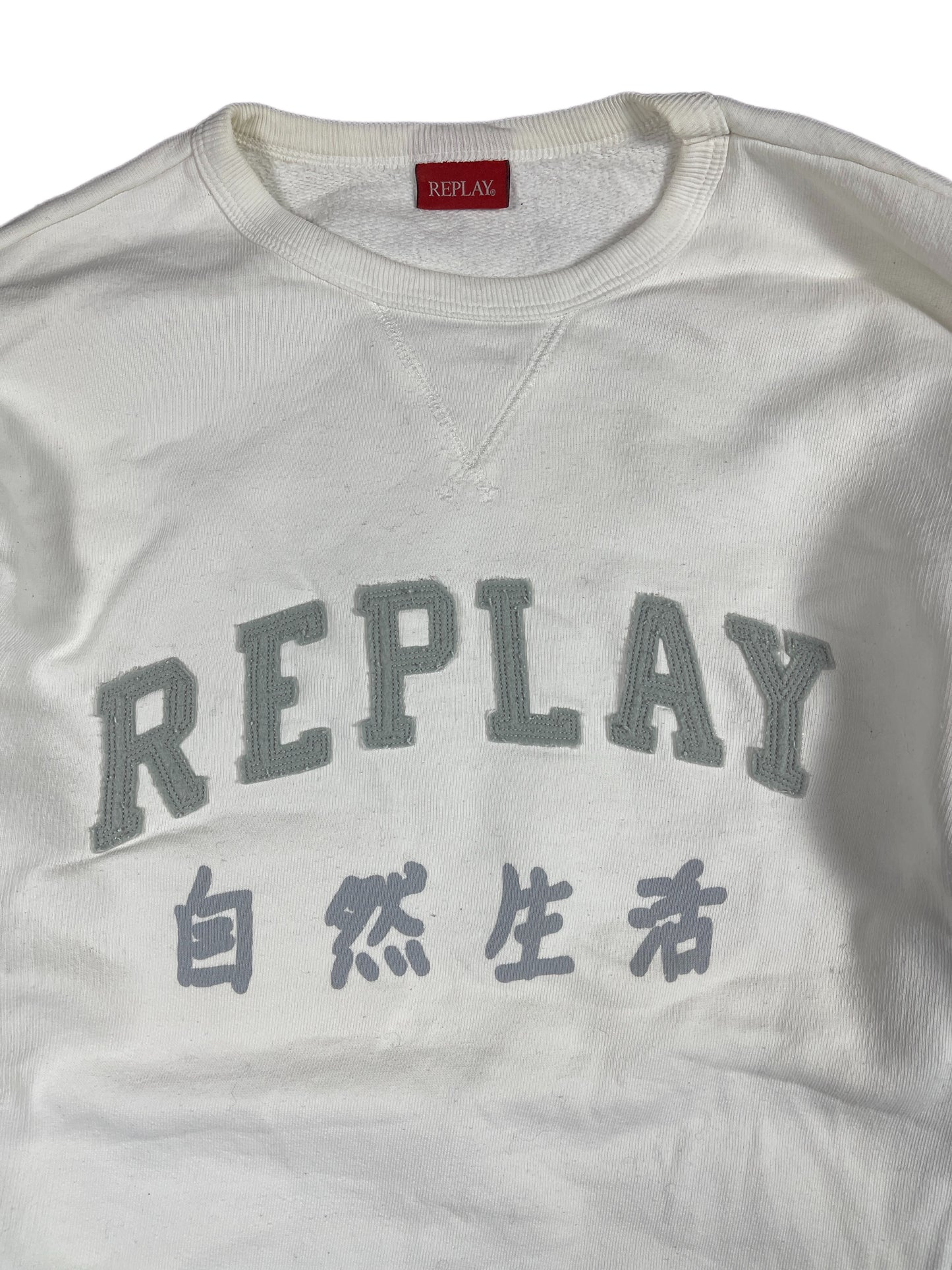 Y2k Replay Sweatshirt White - L