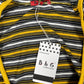 Y2k BbG Long Sleeve Top with Hood Yellow Black - M/L