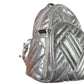 Michael Kors Leather Backpack Silver