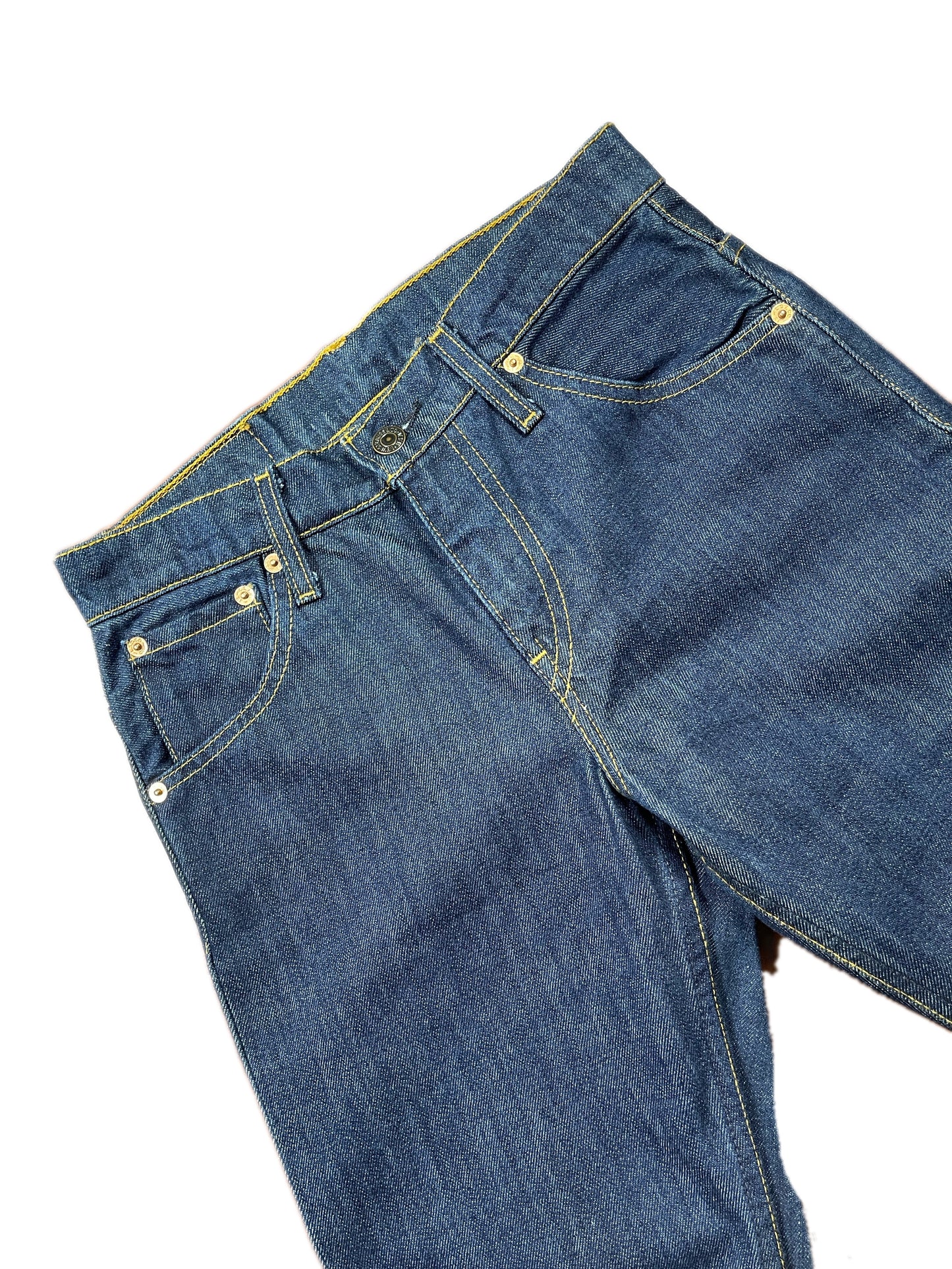 Vintage Levi's Low Waist Flared Denim Pants Blue - S