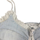 Vintage Sleeveless Denim Top Blue - M