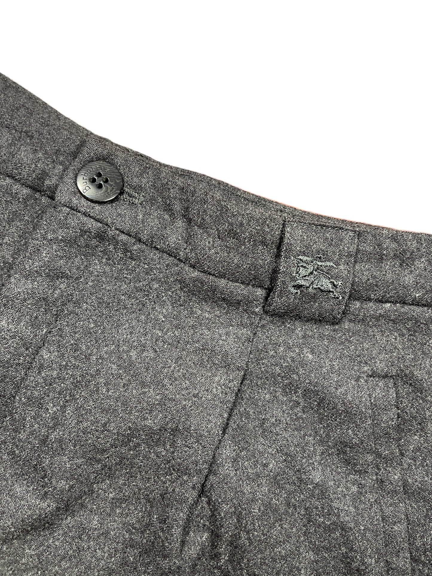 Vintage Burberry Wool Pants Gray - XXL