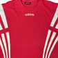 Vintage 90s Adidas T-Shirt Red White - XXL