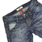 Y2k Fornarina Low Waist Straight Denim Pants Blue - M