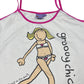 Y2k 2005 Bang on the Door Sleeveless Top White Pink - M