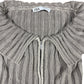Zara Knitted Long Sleeve Top Brown Gray - M