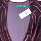 Ralph Lauren Green Label Sleeveless Top Velvet Bordeaux - L