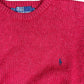 Vintage Polo Ralph Lauren Knitted Sweatshirt Red - XL