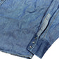 Vintage Lee Denim Long Sleeve Shirt Blue - XL