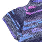 Vintage Knitted Short Sleeve Dress Purple - XL
