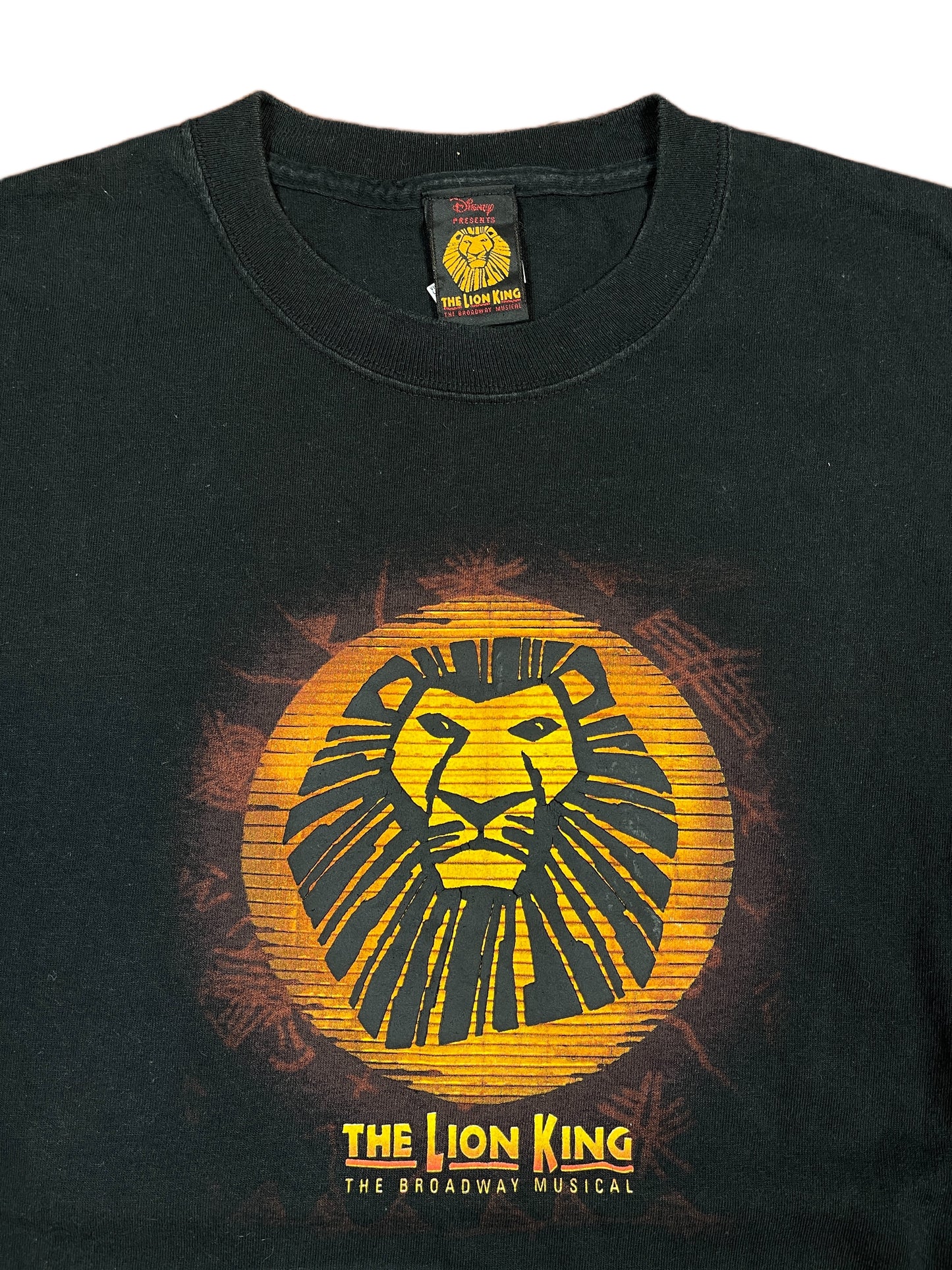 Y2k The Lion King Musical 2004/05 T-Shirt Black - L