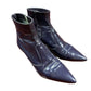 Enrico Antinori Kitten Heels Low Cut Boots Lack Purple - 38