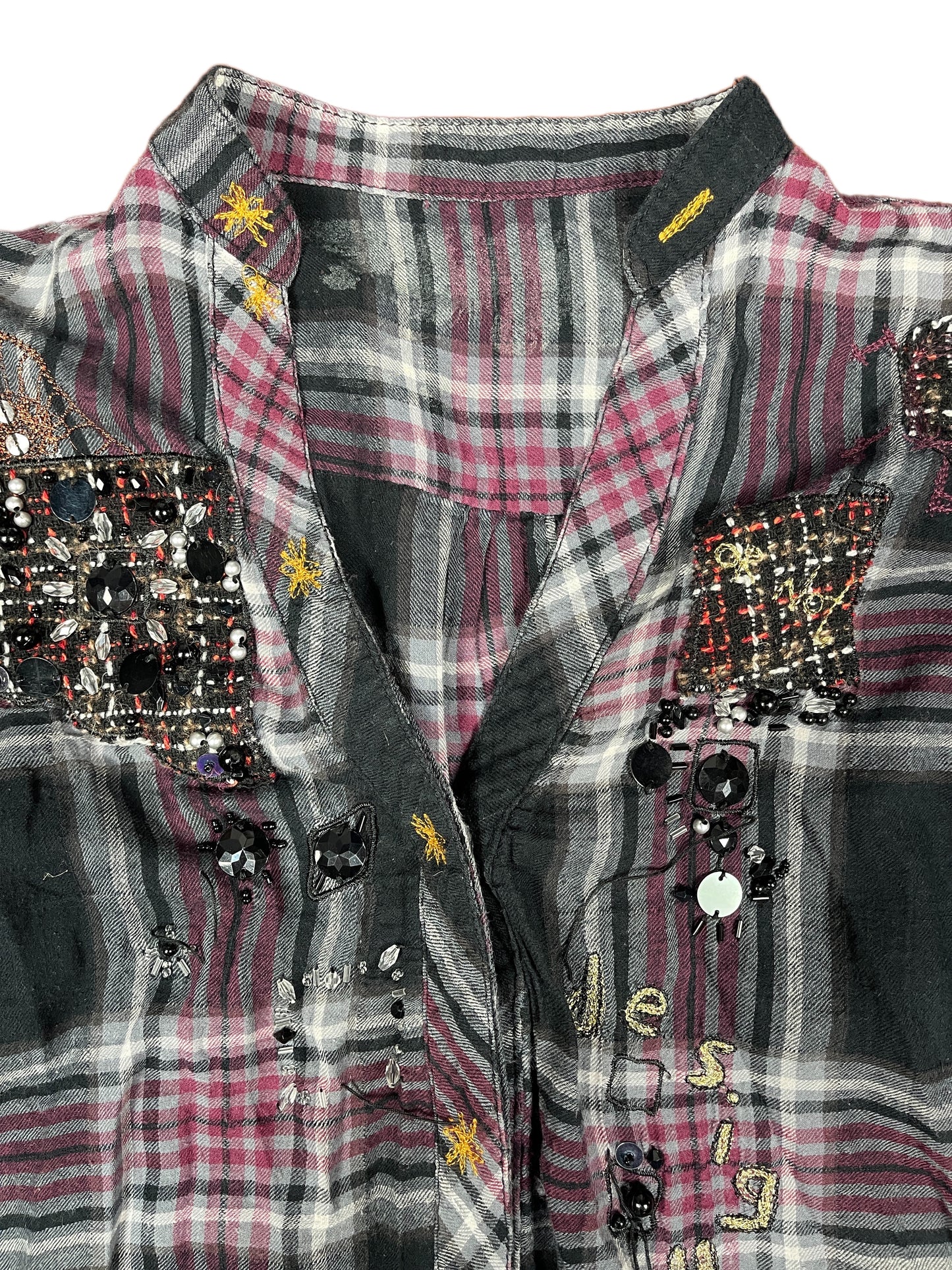 Desigual Long Sleeve Shirt Gray - S