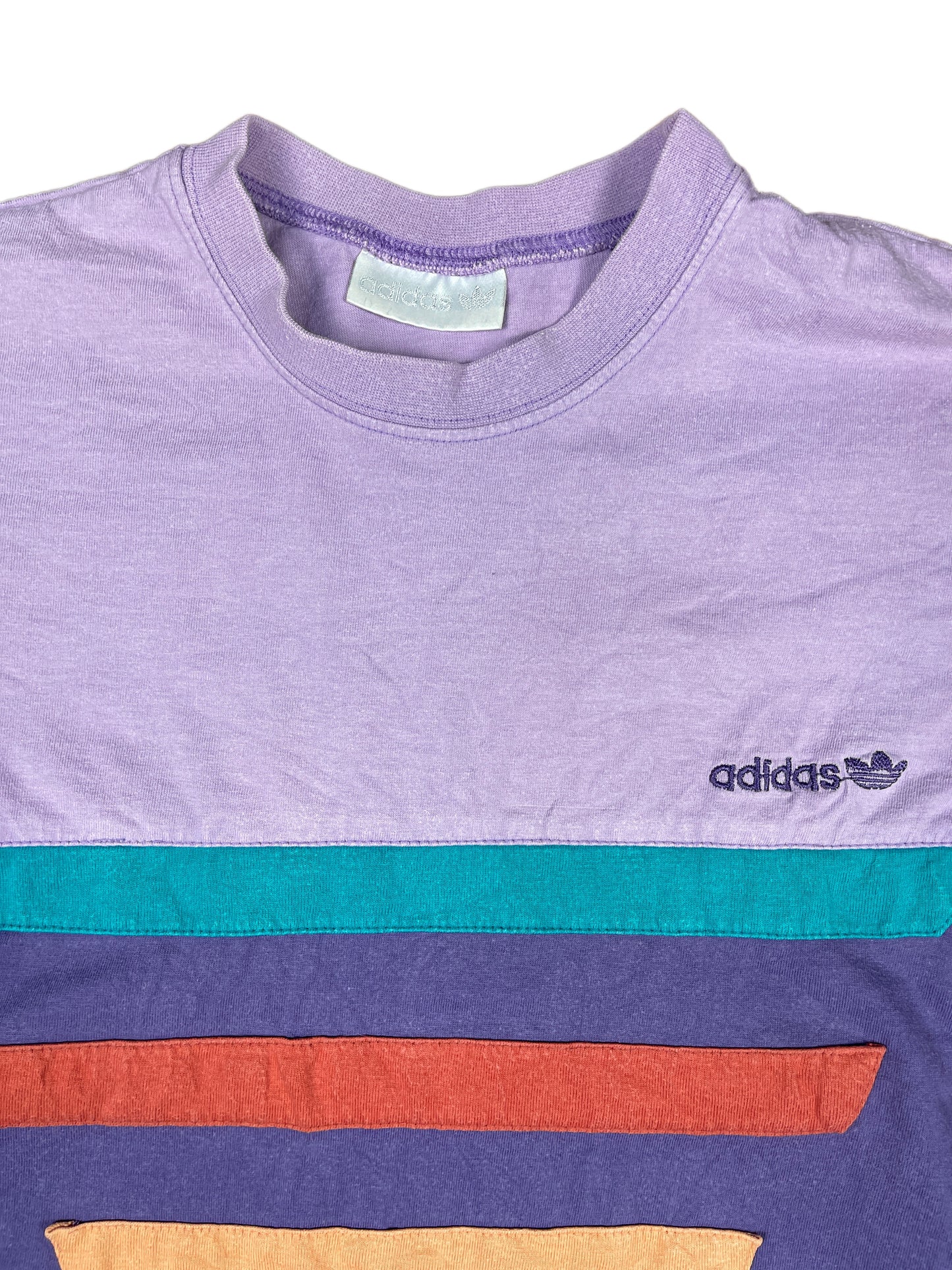 Vintage Adidas T-Shirt Purple - L