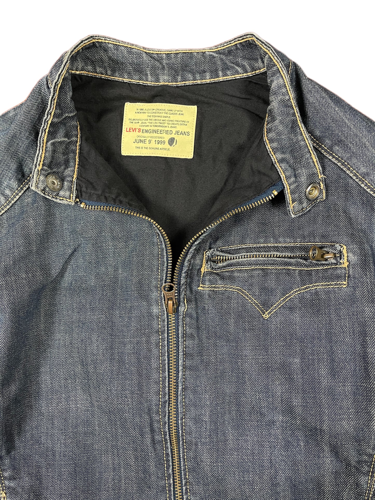 Y2k Levi's Denim Jacket Blue - S