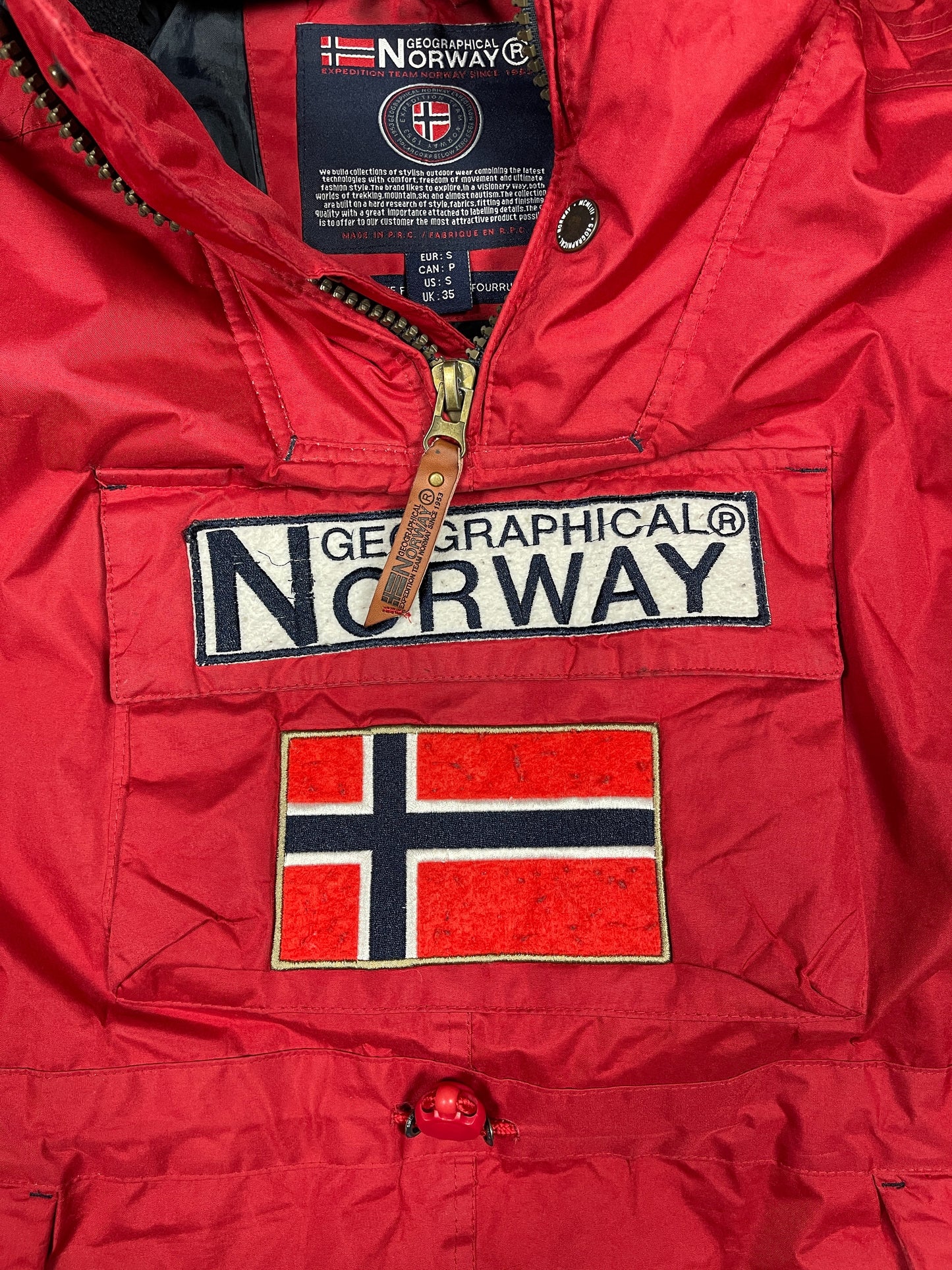 Geographical Norway Jacket Red - S