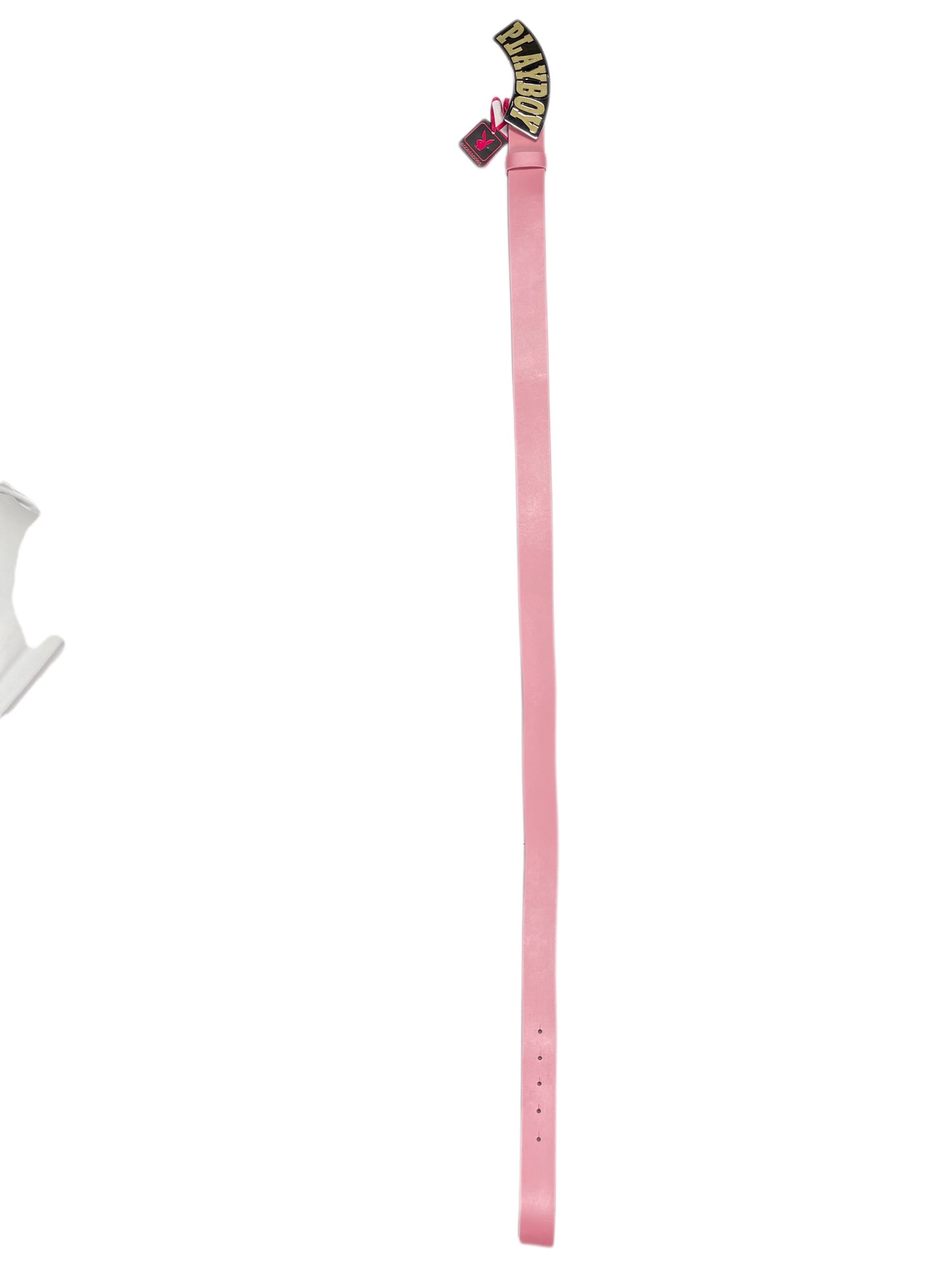 Y2k Playboy Leather Belt Pink 2004