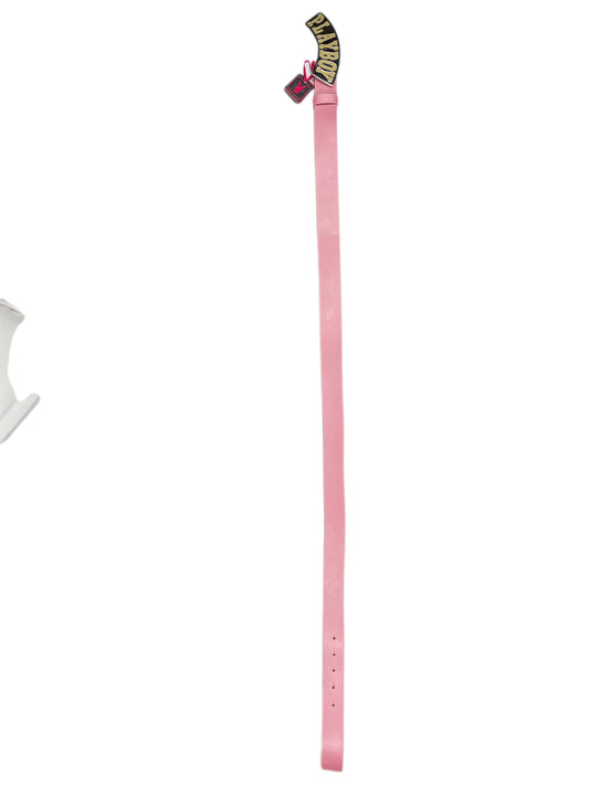 Y2k Playboy Leather Belt Pink 2004