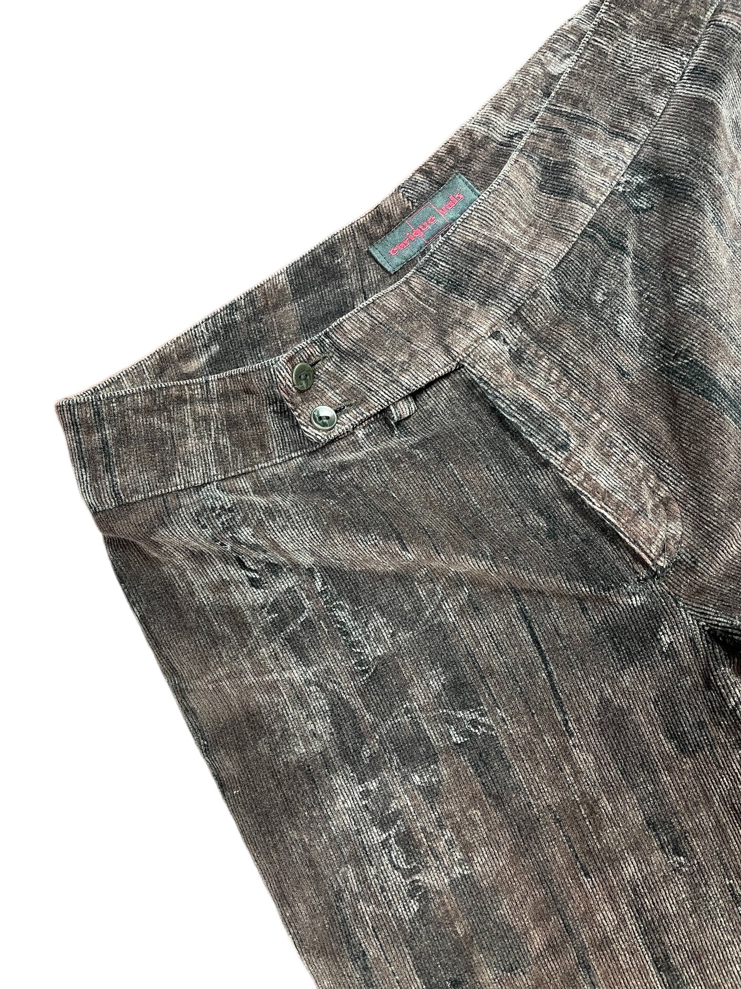 Y2k Enrique Vals Bootcut Corduroy Pants Brown - L