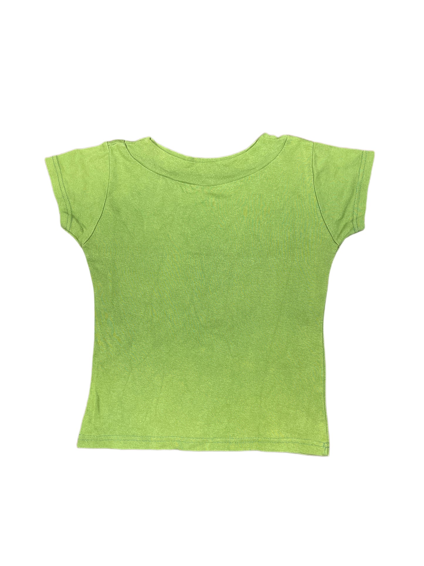 Y2k Hustler Short Sleeve Top Green - S/M