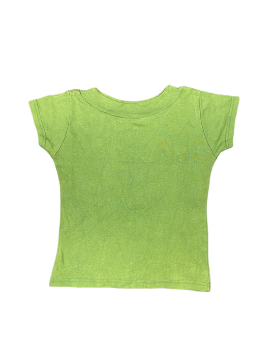 Y2k Hustler Short Sleeve Top Green - S/M