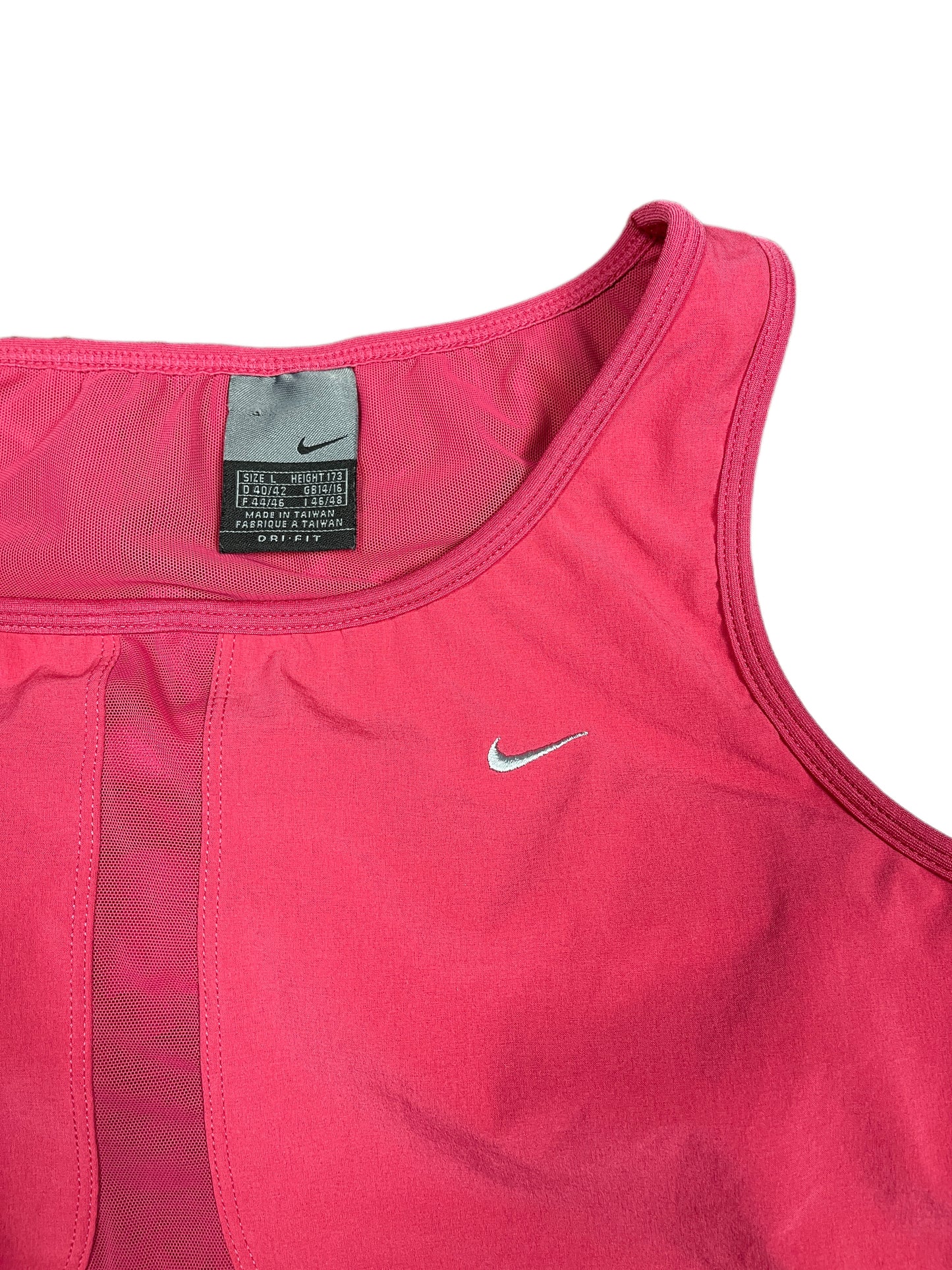 Y2k 2000s Nike Challenge COurt Tennis Sport Sleeveless Top Pink L